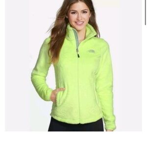 The North Face Women's Neon Green Osito Fleece Jacket. 
In very good condition